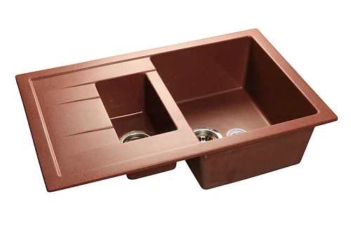 Кухонная мойка GranFest Quadro Q-775 KL кр.м красный марс Кухонная мойка GranFest Quadro Q-775 KL кр.м красный марс