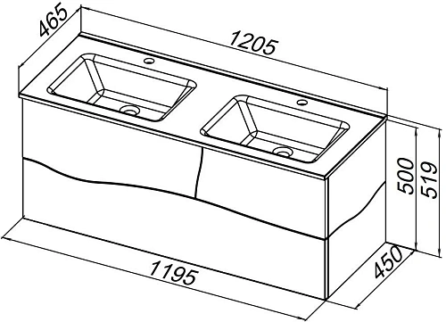 Тумба под раковину Allen Brau Glority 120 1.35004.NW дуб антик Тумба под раковину Allen Brau Glority 120 1.35004.NW дуб антик