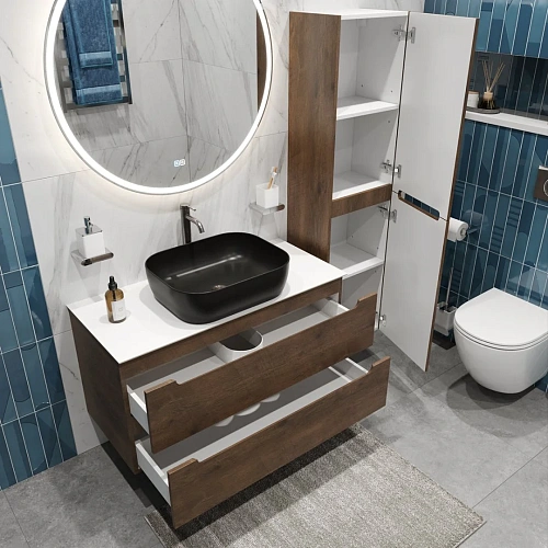 Тумба со столешницей и раковиной BelBagno ETNA 80 etna80rw-kepbo-1302h301-set подвесная ETNA80RW-KEPBO-1302H301-SET Тумба со столешницей и раковиной BelBagno ETNA 80 etna80rw-kepbo-1302h301-set подвесная ETNA80RW-KEPBO-1302H301-SET