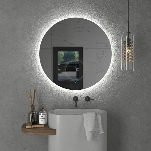 Зеркало Onika Сола 60 см 206086 с LED подсветкой, круглое Зеркало Onika Сола 60 см 206086 с LED подсветкой, круглое