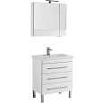 Комплект мебели Aquanet Сиена 70 белый (напольный 3 ящика) 00196502 Комплект мебели Aquanet Сиена 70 белый (напольный 3 ящика) 00196502