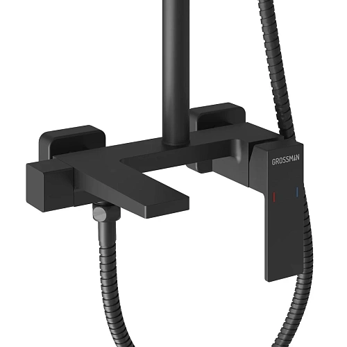 Душевая система GROSSMAN Style 500.K35.05.210 черный матовый Душевая система GROSSMAN Style 500.K35.05.210 черный матовый