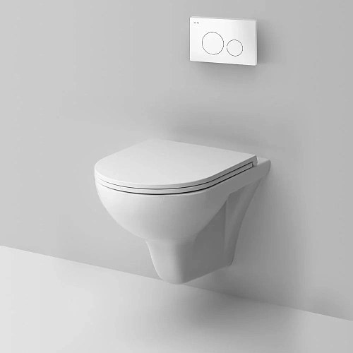 Комплект унитаза AM.PM Gem FlashClean IS49001.901700 с инсталляцией; сиденьем микролифт и белой клавишей Комплект унитаза AM.PM Gem FlashClean IS49001.901700 с инсталляцией; сиденьем микролифт и белой клавишей