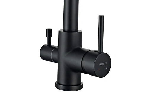 Смеситель для кухни Aquatek ВЕГА AQ1085MB черный матовый Смеситель для кухни Aquatek ВЕГА AQ1085MB черный матовый