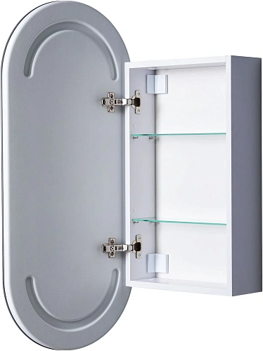 Зеркальный шкаф Aquanet Монте 40 00344786 белый, с LED подсветкой Зеркальный шкаф Aquanet Монте 40 00344786 белый, с LED подсветкой