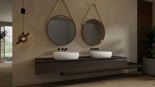 Раковина ABBER Stein AS2632 накладная белая матовая Раковина ABBER Stein AS2632 накладная белая матовая