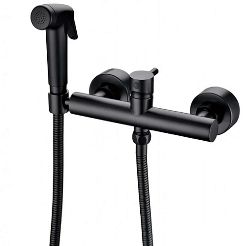 Гигиенический душ Bravat D9141BW-RUS со смесителем, черный Гигиенический душ Bravat D9141BW-RUS со смесителем, черный