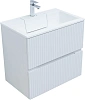 Тумба с раковиной Aquanet Джейн 70 00332530 белый матовый