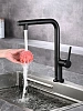 Смеситель для кухни AQUAme Cucina AQM9903MB с выдвижным изливом, с подключением к фильтру с питьевой водой, черный матовый Смеситель для кухни AQUAme Cucina AQM9903MB с выдвижным изливом, с подключением к фильтру с питьевой водой, черный матовый