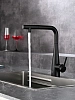 Смеситель для кухни AQUAme Cucina AQM9902MB с выдвижным изливом, черный матовый Смеситель для кухни AQUAme Cucina AQM9902MB с выдвижным изливом, черный матовый
