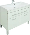 Тумба с раковиной Aquanet Верона 90 белый (напольная 1 ящик 2 дверцы) 00287673 Тумба с раковиной Aquanet Верона 90 белый (напольная 1 ящик 2 дверцы) 00287673