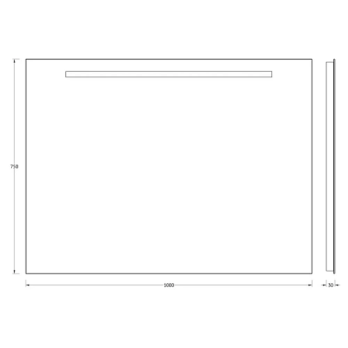 Зеркало Evoform Lumline BY 2007 100х75 см со встроенным LUM-светильником Зеркало Evoform Lumline BY 2007 100х75 см со встроенным LUM-светильником
