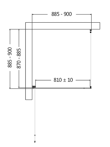 Душевой уголок AQUAme AQM5215-LH-9 900x900x1950мм стекло 6мм, цвет профиля матовый черный Душевой уголок AQUAme AQM5215-LH-9 900x900x1950мм стекло 6мм, цвет профиля матовый черный
