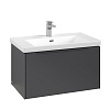 Картинка анонса товара «тумба под раковину villeroy &amp; boch subway 3.0 с подсветкой graphite / graphite c573l2vr»