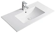 Раковина Gid 9090e 71105 встраиваемая сверху белая 91x46.5x17