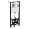 Детальная картинка товара «инсталляция для унитаза wasserkraft aller 10tlt.010.me.bn01 с клавишей смыва никель»