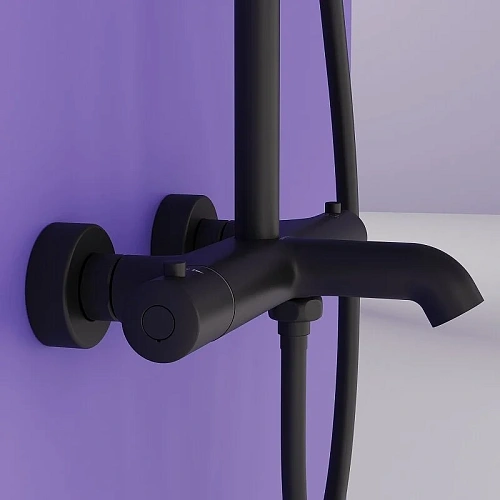 Душевая система Sancos Game SC3001MB с термостатом, черный матовый Душевая система Sancos Game SC3001MB с термостатом, черный матовый