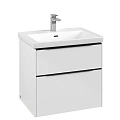 Тумба под раковину Villeroy & Boch Subway 3.0 с подсветкой Brilliant White / Brilliant White C576L1V C576L1VE Тумба под раковину Villeroy & Boch Subway 3.0 с подсветкой Brilliant White / Brilliant White C576L1V C576L1VE