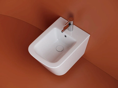 Биде подвесное Ceramica Nova UNION CN4010 белый Биде подвесное Ceramica Nova UNION CN4010 белый