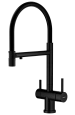 Смеситель для кухни Splenka S70.63.06 с гибким изливом с подключением к фильтру, черный Смеситель для кухни Splenka S70.63.06 с гибким изливом с подключением к фильтру, черный