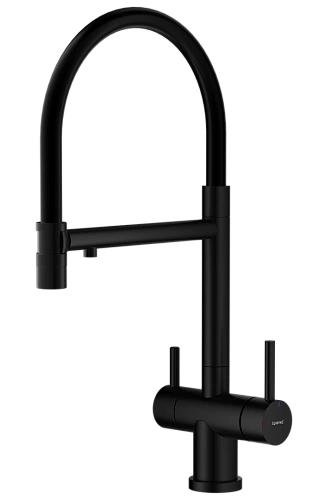 Смеситель для кухни Splenka S70.63.06 с гибким изливом с подключением к фильтру, черный Смеситель для кухни Splenka S70.63.06 с гибким изливом с подключением к фильтру, черный