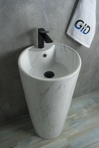 Раковина Gid Nb131wgs 81115 напольная под камень глянцевая 40x40x84 Раковина Gid Nb131wgs 81115 напольная под камень глянцевая 40x40x84