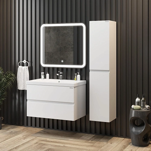 Тумба под раковину Onika Эвада 80 см 108058 подвесная, белая (для Миранда 80/ Como-80) Тумба под раковину Onika Эвада 80 см 108058 подвесная, белая (для Миранда 80/ Como-80)