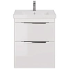 Тумба под раковину DREJA PRIME, 70 см, подвесная/напольная, 2 ящика, белый глянец 99.9301 Тумба под раковину DREJA PRIME, 70 см, подвесная/напольная, 2 ящика, белый глянец 99.9301