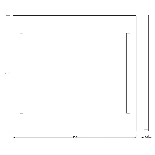 Зеркало Evoform Lumline BY 2017 80х75 см Зеркало Evoform Lumline BY 2017 80х75 см