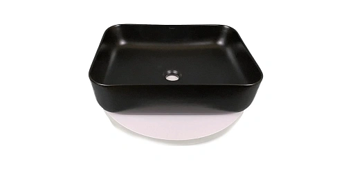 Раковина Sintesi SIN-LVB-APP-409BM накладная черная матовая 500x390x130, без отверстия под смеситель Раковина Sintesi SIN-LVB-APP-409BM накладная черная матовая 500x390x130, без отверстия под смеситель