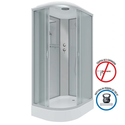 Душевая кабина Niagara Classic NG-3312-14R (1200х800х2150) низкий поддон (13см) стекло матовое тонированное 33121423R Душевая кабина Niagara Classic NG-3312-14R (1200х800х2150) низкий поддон (13см) стекло матовое тонированное 33121423R