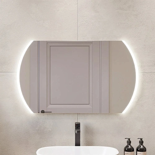 Зеркало DIWO Новгород 100 с подсветкой сенсорной, светодиодной, овальное, в современном стиле 543685 Зеркало DIWO Новгород 100 с подсветкой сенсорной, светодиодной, овальное, в современном стиле 543685