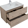 Тумба под раковину Aquanet Алвита New 80 2 ящика, дуб веллингтон белый 00277517 Тумба под раковину Aquanet Алвита New 80 2 ящика, дуб веллингтон белый 00277517