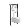 Картинка анонса товара «комплект унитаза ceramica nova ulma rimless cn4006_121002ch с инсталляцией balance и клавишей смыва square, хром»