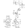 Душевая система GROHE Get с верхним душем Vitalio Start 210, хром (25220001) Душевая система GROHE Get с верхним душем Vitalio Start 210, хром (25220001)