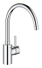 Смеситель для кухни GROHE Via Cosmo с высоким C-образный изливом, хром (30431000)