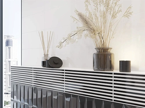 Плитка керамическая Cersanit Evolution кирпичи черный рельеф 20x44 EVG233 Плитка керамическая Cersanit Evolution кирпичи черный рельеф 20x44 EVG233