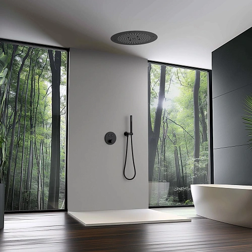 Душевая система Timo Saona SX-2370/03SM встраиваемая с термостатом черный Душевая система Timo Saona SX-2370/03SM встраиваемая с термостатом черный