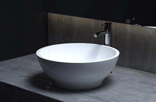 Раковина Salini GLORIA 02 1102202MN S-Stone покраска по RAL снаружи, накладная, матовая Раковина Salini GLORIA 02 1102202MN S-Stone покраска по RAL снаружи, накладная, матовая