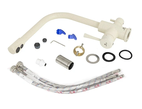 Смеситель для кухни Kaiser Merkur 26044-11 Beige бежевый мрамор под фильтр Смеситель для кухни Kaiser Merkur 26044-11 Beige бежевый мрамор под фильтр