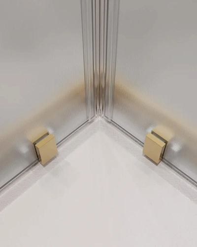 Душевой уголок CEZARES MOLVENO-A-2-90-P-BORO цвет профиля брашированное золото стекло рифленое 900x900 мм Душевой уголок CEZARES MOLVENO-A-2-90-P-BORO цвет профиля брашированное золото стекло рифленое 900x900 мм