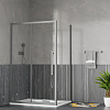 Картинка анонса товара «душевой уголок esbano flex (esogf128psgm) esf-128ps-gm 120x80x195»