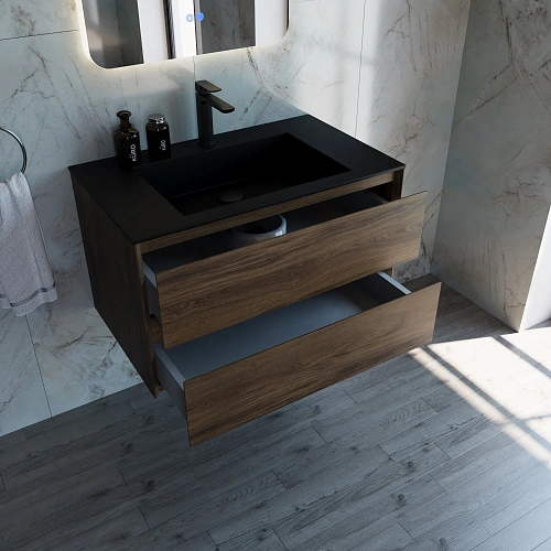 Тумба под раковину Vincea Luka 800 VMC-2L800CO подвесная, С.Oak Тумба под раковину Vincea Luka 800 VMC-2L800CO подвесная, С.Oak