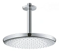 Верхний душ GROHE Tempesta 250, круглый (низ-хром, верх-белый) + Душевой кронштейн потолочный 142 мм 26669000 Верхний душ GROHE Tempesta 250, круглый (низ-хром, верх-белый) + Душевой кронштейн потолочный 142 мм 26669000