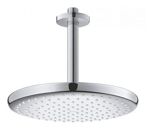 Верхний душ GROHE Tempesta 250, круглый (низ-хром, верх-белый) + Душевой кронштейн потолочный 142 мм 26669000 Верхний душ GROHE Tempesta 250, круглый (низ-хром, верх-белый) + Душевой кронштейн потолочный 142 мм 26669000