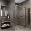Душевая дверь Timo (T54L) TDSS-140/17C-8L, раздвижная 1400x2000, профиль мат золото, стекло прозрачное 8 мм Душевая дверь Timo (T54L) TDSS-140/17C-8L, раздвижная 1400x2000, профиль мат золото, стекло прозрачное 8 мм