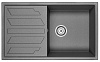 Картинка анонса товара «кухонная мойка granula 8601, графит (чёрно-серый), кварц 860х500»