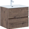 Тумба под раковину Aquanet Алвита New 60 2 ящика, дуб веллингтон табак 00334184 подвесная Тумба под раковину Aquanet Алвита New 60 2 ящика, дуб веллингтон табак 00334184 подвесная