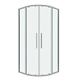 Душевой уголок GROSSMAN Cosmo 301.K33.02.8080.10.00 (80x80x195) полукруг,раздвижн,хром,стекло прозрачное Душевой уголок GROSSMAN Cosmo 301.K33.02.8080.10.00 (80x80x195) полукруг,раздвижн,хром,стекло прозрачное