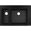 Картинка анонса товара «кухонная мойка hansgrohe s51 s510-f635 180/450 43315170, черный графит встраиваемая»